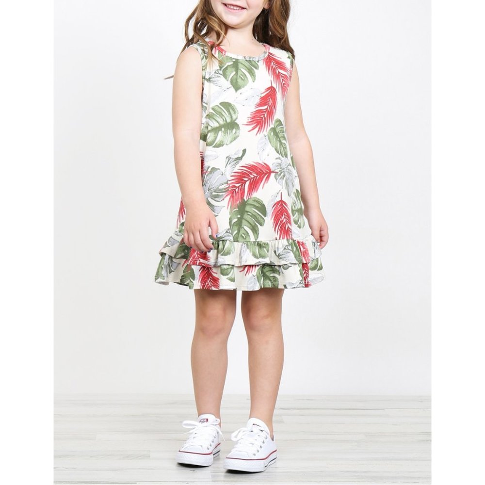 Kids Tropical Dress {Perfect Peach} - Picture 5 of 5